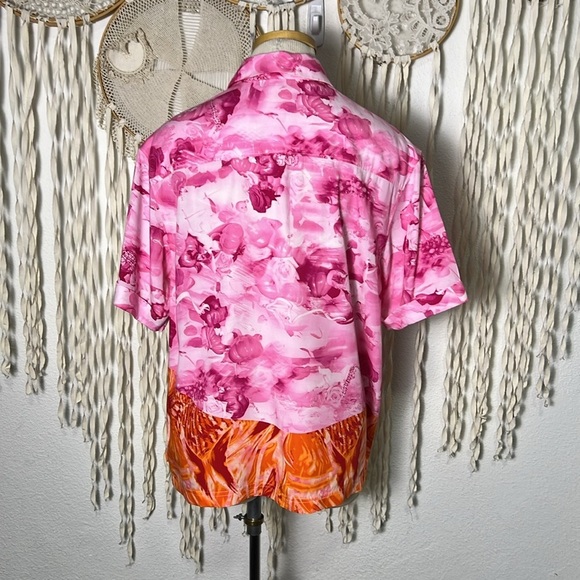 Vans X Collina Strada NWOT Sweet Lilac Short Sleeve Button Down Shirt Small - Picture 4 of 13